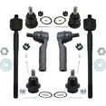 thumbnail image 1 of Detroit Axle - 8pc Front Suspension Kit for Toyota 2005-2018 Tacoma 4 Upper Lower Ball Joints 4 Outer Inner Tie Rod Ends 2006 2007 2008 2009 2010 2011 2012 2013 2014 2015 2016 2017 Replacement, 1 of 5