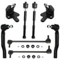 thumbnail image 1 of Detroit Axle - 8pc Front Suspension Kit for Toyota 2011-2018 Sienna, 4 Inner Outer Tie Rod Ends 2 Lower Ball Joints 2 Sway Bar Links 2012 2013 2014 2015 2016 2017 Replacement, 1 of 7