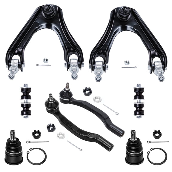 Detroit Axle - 8pc Front Upper Control Arms Lower Ball Joints Suspension Kit Replacement for Honda Accord