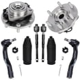 thumbnail image 1 of Detroit Axle - 8pc Front Wheel Bearing Hubs Suspension Kit for 2011-2013 INFINITI QX56 2014-2019 QX80 2017-2019 Nissan Armada 2 Wheel Bearing Hubs 4 Inner Outer Tie Rods 2 Boots Replacement, 1 of 7