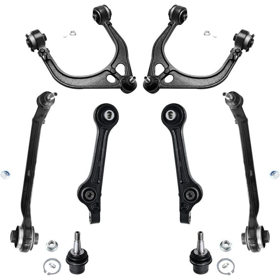 Detroit Axle 8pc RWD Front Control Arms Lower Ball Joints for Chrysler 300 Dodge Charger