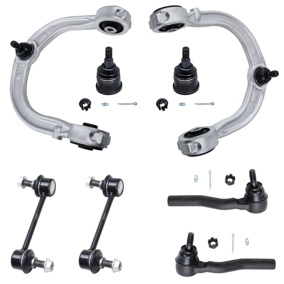 Detroit Axle - 8pc RWD Front End Control Arms kit for 2003-2007 Cadillac CTS, Upper Control Arms Lower Ball Joints Outer Tie Rods Sway Bar Links Replacement