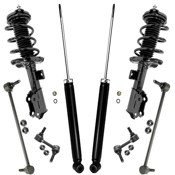 Detroit Axle - 8pc Struts Shock Suspension Kit for 2016-2019 Hyundai Sonata Kia Optima 2 Front Struts w/Coil Spring 2 Rear Shock Absorbers 4 Front Rear Sway Bars Replacement