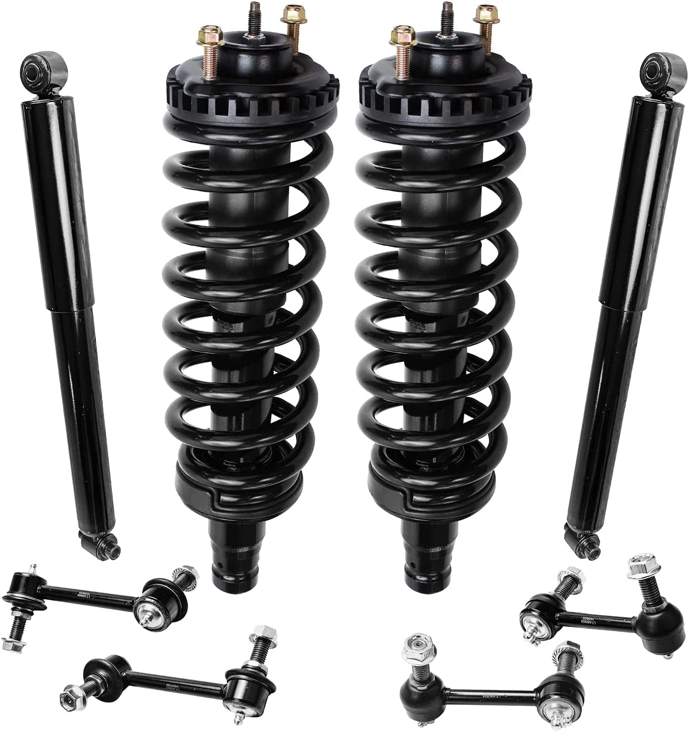 Detroit Axle - 8pc Struts Shocks Kit for Chevrolet Trailblazer EXT GMC Envoy XL XUV Isuzu Ascender Buick Rainier Oldsmobile Bravada Replacement