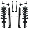 thumbnail image 1 of Detroit Axle - 8pc Suspension Kit for FWD Volvo S60 S80 V70 [w/o Nivomat Self Leveling Susp.] Complete 2 Front Struts w/Coil Spring 2 Rear Shock Absorbers 4 Front Rear Sway Bars Replacement, 1 of 7