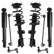 Detroit Axle - 8pc Suspension Struts Kit for 2011 2012 2013 Kia Sorento, 2 Front Struts with Coil Spring Assembly 2 Rear Shock Absorbers 4 Front Rear Sway Bar End Links Replacement