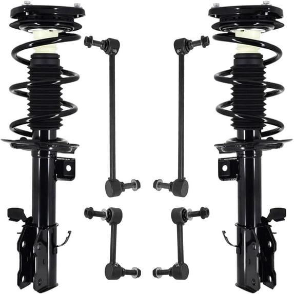 Detroit Axle - AWD 1.5L Struts Suspension Kit for Ford 2020 2021 2022 Escape, 2 Front Struts Coil Spring Assembly 4 Front Rear Stabilizer Sway Bar End Links Replacement