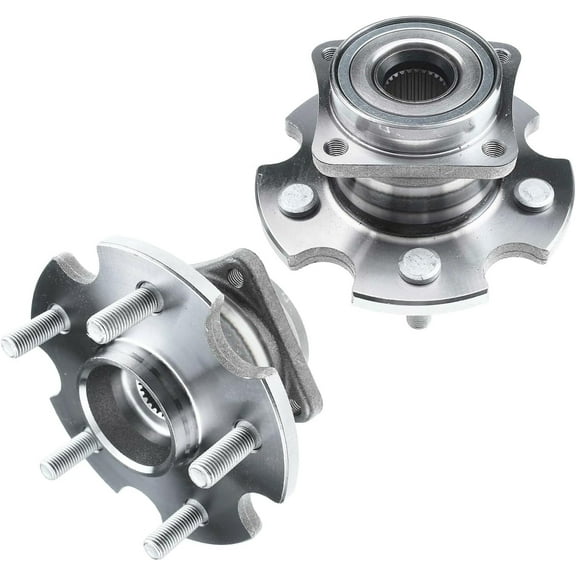 Detroit Axle - AWD 2.4L Rear Wheel Bearing Hubs for Toyota 2009-2013 Matrix 2009-2010 Pontiac Vibe, Wheel Bearing and Hubs Assembly Replacement Pair Hubs