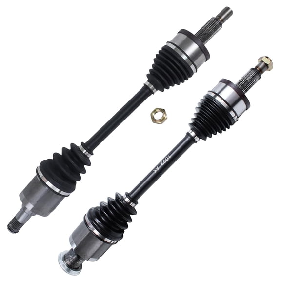 Detroit Axle - 2pc AWD Front CV Axles for Chrysler 300 Dodge Charger Magnum Challenger, 2 CV Axle Shafts Assembly Replacement
