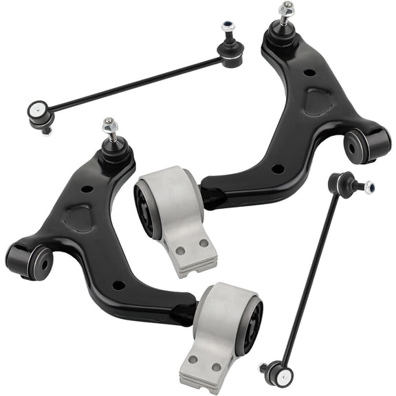 Detroit Axle - AWD Front Control Arms Kit for 2008-2009 Ford Taurus Mercury Sable, 2 Lower Control Arms with Ball Joints 2 Sway Bar Links Replacement