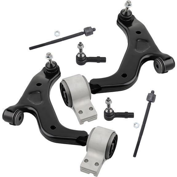 Detroit Axle - AWD Front End Kit for 2008-2009 Mercury Sable Ford Taurus, 2 Lower Control Arms with Ball Joints 4 Inner Outer Tie Rods Replacement