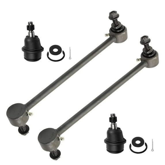 Detroit Axle - AWD Front Stabilizer Sway Bars + Lower Ball Joints Replacement for 2014-2018 Jeep Cherokee - 4pc Set