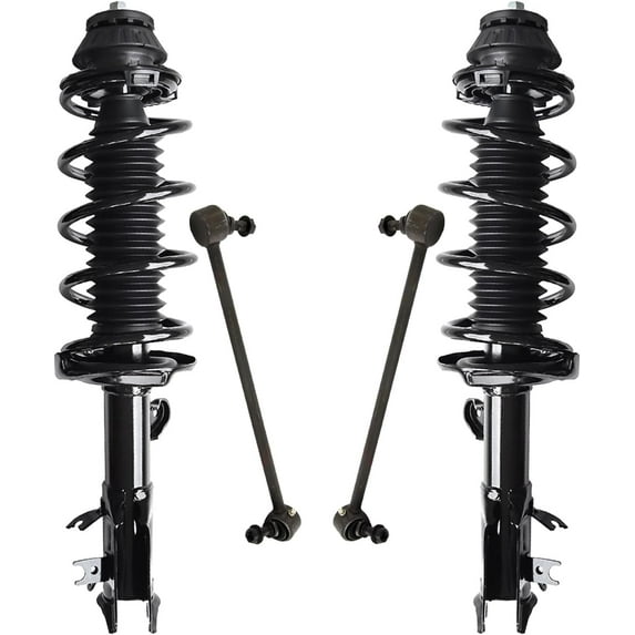 Detroit Axle - AWD Front Struts Kit for 2016-2020 Honda HR-V, 2 Struts with Coil Spring Assembly 2 Sway Bar Links 2017 2018 2019 Replacement Suspension Kit