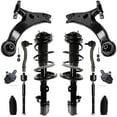thumbnail image 1 of Detroit Axle - AWD Front Struts Lower Control Arms Ball Joints Inner Outer Tie Rods Boots Replacement for 2001-2003 Toyota Highlander - 12pc Set, 1 of 7