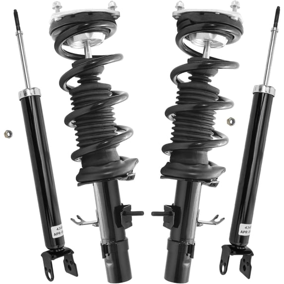 Detroit Axle - AWD Front Struts Coil Spring Rear Shocks Absorber for 2009-2015 INFINITI G37 Q60