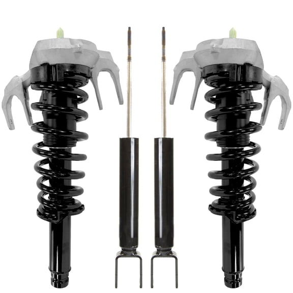Detroit Axle - AWD Front Struts Rear Shocks for 2008-2013 Cadillac CTS, 2 Complete Struts and Coil Spring Assembly 2 Shock Absorbers 2009 2010 2011 2012 Replacement