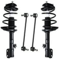 thumbnail image 1 of Detroit Axle - AWD Front Struts Sway Bars for Toyota 2001 2002 RAV4 [Manual Trans], 2 Complete Struts with Coil Spring Assembly 2 Sway Bar End Links Replacement Suspension Kit, 1 of 7
