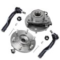 thumbnail image 1 of Detroit Axle - AWD Front Wheel Hub Bearing Outer Tie Rod for 2008-2010 Infiniti QX56, Nissan ArmadaTitan 2009 - 4pc Set, 1 of 7