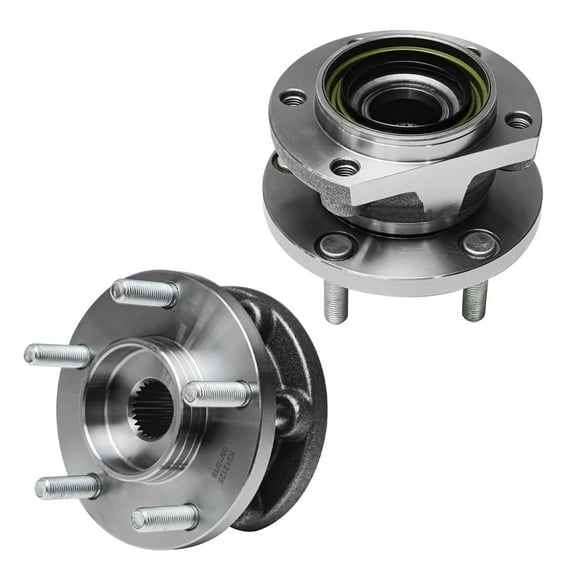 Detroit Axle - AWD Rear 2pc Wheel Bearing Hubs for Dodge Grand Caravan Chrysler Town & Country Plymouth Voyager, Wheel Bearing and Hubs Replacement