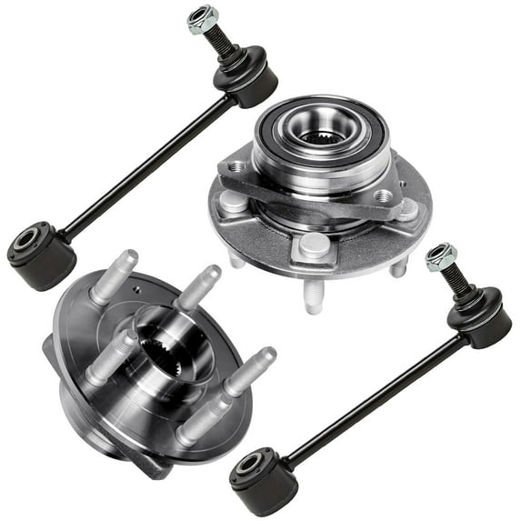 Detroit Axle - AWD Rear Wheel Hub Bearings Sway Bar Links Replacement for 2017-2020 Buick LaCrosse Regal Sportback TourX - 4pc Set