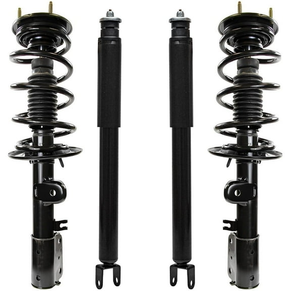 Detroit Axle - AWD Struts Shocks for 2013-2019 Ford Explorer [3.5L], 2 Front Struts w/Coil Spring Assembly 2 Rear Shock Absorbers 2014 2015 2016 2017 2018 Replacement Suspension Kit