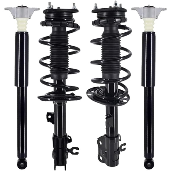 Detroit Axle - AWD Struts Shocks for 2013 Mazda CX-5, 2 Front Struts with Coil Spring Assembly 2 Rear Shock Absorbers Replacement Suspension Kit
