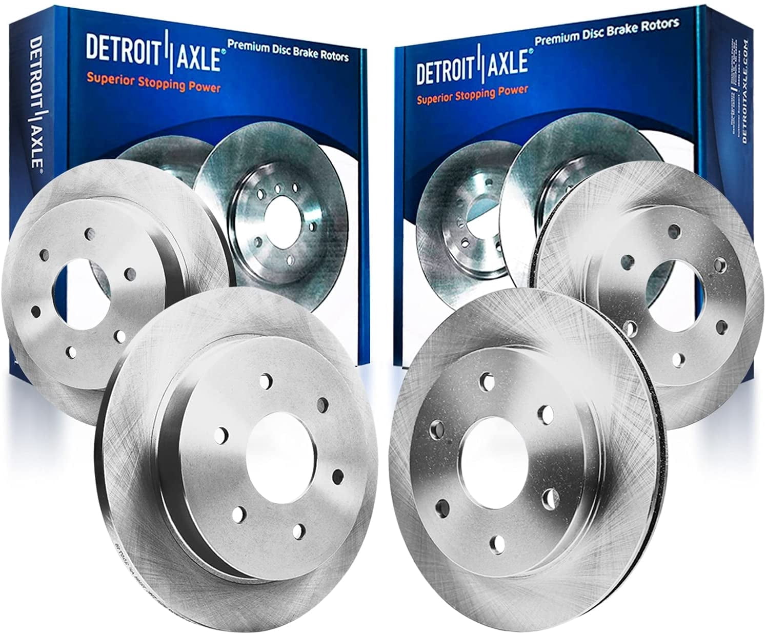 Detroit Axle - Brake Rotors for 2005-2007 Nissan Titan, 2005-2006 ...