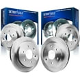 thumbnail image 1 of Detroit Axle - Brake Rotors for 2005-2007 Nissan Titan, 2005-2006 Armada Infiniti QX56, Disc Brake Rotors Front and Rear Replacement Brakes [12.60 inch Front & Rear Rotors], 1 of 7