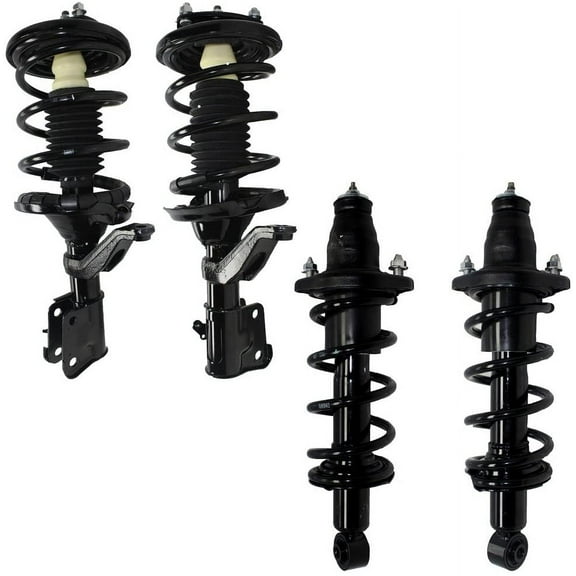 Detroit Axle - All (4) Front and Rear Complete Strut w/Spring Assembly for 2001 2002 2003 Honda Civic Acura EL
