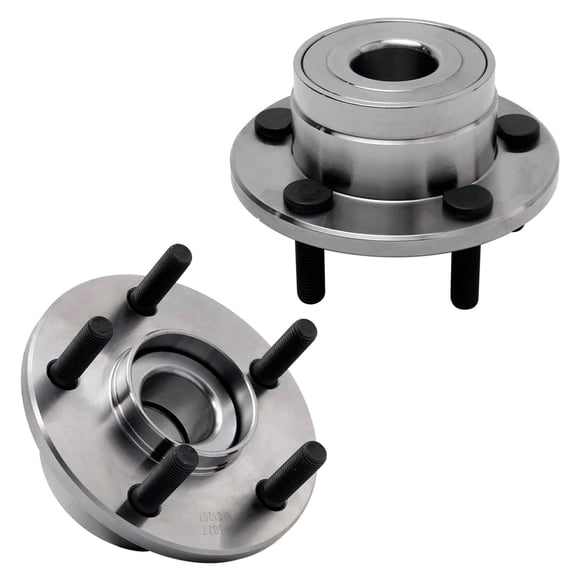 Detroit Axle - 2pc Front Wheel Bearing Hubs for Ford 1990-1993 Cougar, 1989-1990 Thunderbird Mercury Cougar, 2 Wheel Bearing and Hubs Assembly Replacement