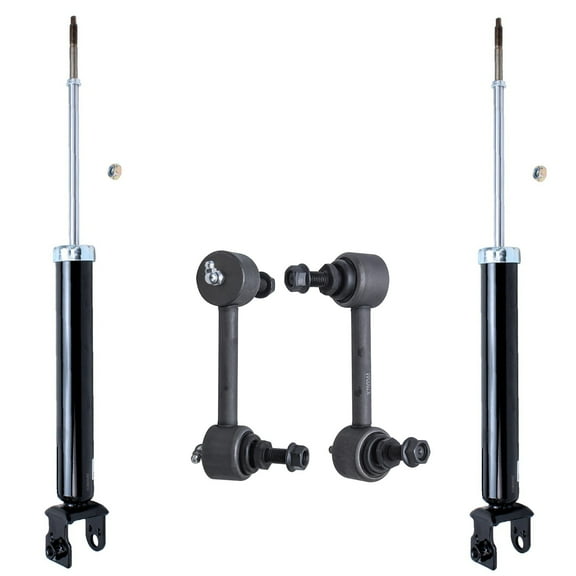 Detroit Axle - Both Rear Complete Shock Absorbers w/Stabilizer Sway Bar Links for 2004-2006 Infiniti G35 X AWD