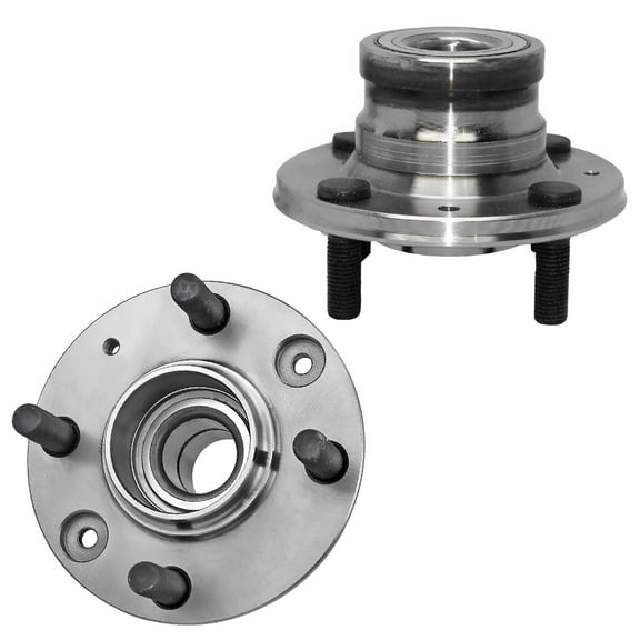 Detroit Axle - Rear Wheel Hub and Bearing Assembly Replacement for 1997-1999 Mitsubishi Mirage 4 Lug W/ABS - 2pc