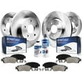 thumbnail image 1 of Detroit Axle - Brake Kit for 01-05 Hyundai Santa Fe Front Rear Disc Brake Rotors 2001 2002 2003 2004 2005 Ceramic Brake Pads 10.87" Front and 11.18" Rear Rotors, 1 of 10