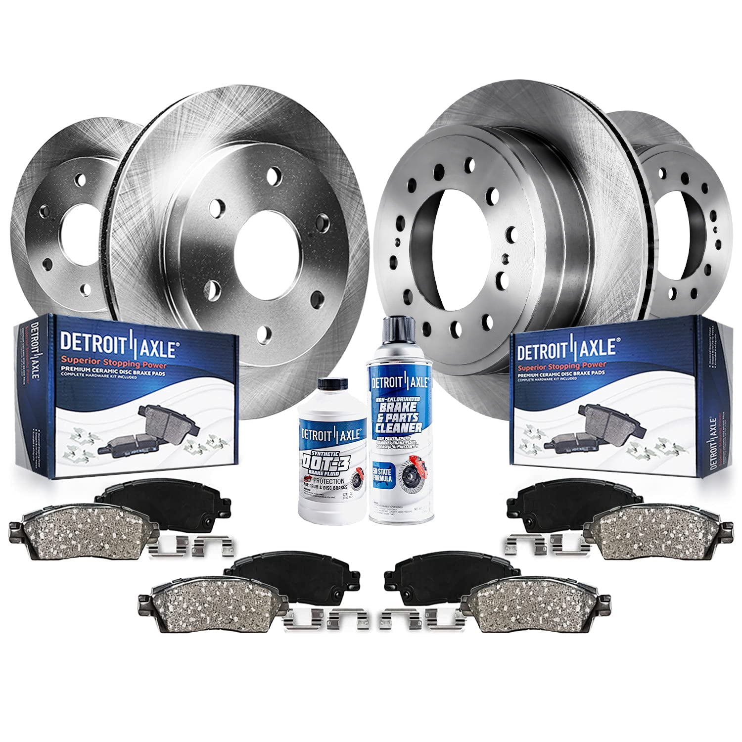 Detroit Axle Brake Kit for 20032009 Toyota 4Runner, 20072009 FJ Cruiser Brake Rotors and
