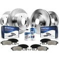 thumbnail image 1 of Detroit Axle - Brake Kit for 2004-2009 Kia Spectra Spectra5 2004 2005 2006 2007 2008 2009 Disc Brake Rotors Ceramic Brakes Pads Front and Rear Replacement : 2.99'' Center Hole for Rear Rotor, 1 of 8