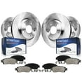 thumbnail image 1 of Detroit Axle - Brake Kit for 2004-2017Nissan Quest Disc Brake Rotors Ceramic Brakes Pads 2004 2005 2006 2007 2008 2009 2011 2012 2013 2014 2015-2017 Replacement 11.42'' inch Front & 12.13'' inch Rear, 1 of 8