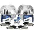 thumbnail image 1 of Detroit Axle - Brake Kit for 2006-2010 Hummer H3, 2009-2010 H3T Replacement 2006 2007 2008 2009 2010 Disc Brakes Rotors and Ceramic Brake Pads Front and Rear, 1 of 9