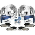 thumbnail image 1 of Detroit Axle - Brake Kit for 2007 2008 2009 2010 Ford Edge Lincoln MKX Disc Brake Rotors Ceramic Brake Pads Replacement: 12.60" inch Front Rotor and 11.89" inch Rear Rotor, 1 of 5