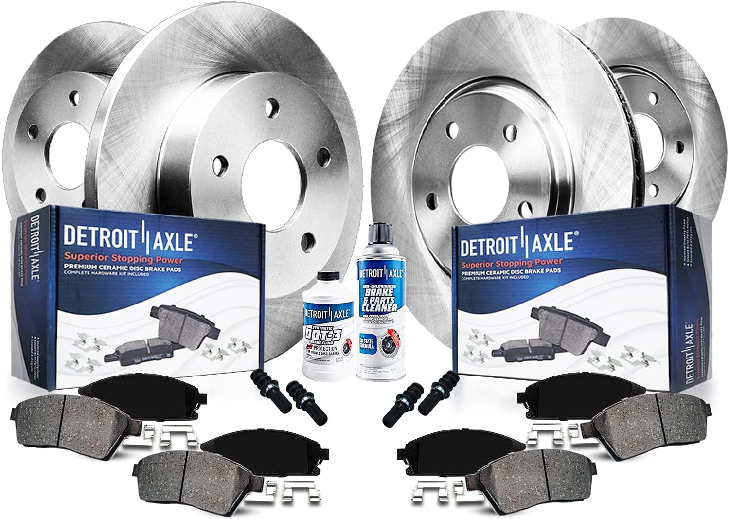 Detroit Axle Brake Kit for 2011 2012 2013 2014 2015 Hyundai Sonata Kia Optima Disc Brake