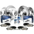 thumbnail image 1 of Detroit Axle - Brake Kit for 2012 2013 2014 2015 2016 2017 Hyundai Accent Kia Rio, Brake Rotors Ceramic Brakes Pads Replacement: 10.08" Front  & 10.31" Rear, 1 of 9