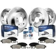 thumbnail image 1 of Detroit Axle - Brake Kit for 2013-2017 Chevy Trax Buick Encore, Disc Brake Rotors 2014 2015 2016 Ceramic Brakes Pads with Hardware Replacement : 11.81" inch Front and 10.55" inch Rear Rotor, 1 of 8