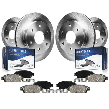 Detroit Axle - 4WD 8pc Front and Rear Disc Brake Rotors Ceramic Brakes Pads for 2004-2008 Ford F-150 2006-2008 Lincoln Mark LT