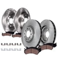 thumbnail image 1 of Detroit Axle - Brake Kit for Buick Verano Chevrolet Volt Cruze, Disc Brake Rotors Ceramic Brakes Pads with Hardware Replacement: 11.81" inch Front and 11.50" inch Rear Rotor, 1 of 8