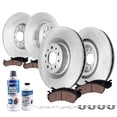 thumbnail image 1 of Detroit Axle - Brake Kit for Fiat 2014-2020 500L, 2015 2016 2017 2018 2019 Disc Brake Rotors Ceramic Brakes Pads Replacement : 12.01" inch Front and 10.39" inch Rear Rotor, 1 of 7