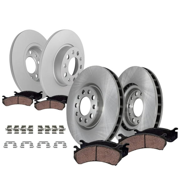 Detroit Axle - Brake Kit for Jeep 2015-2022 Renegade 2016-2020 500X, Disc Brake Rotors Ceramic Brakes Pads Replacement : 12.00" Front and 10.94" Rear Rotors
