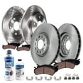 thumbnail image 1 of Detroit Axle - Brake Kit for Jeep Compass 2017, Disc Brake Rotors Ceramic Brakes Pads with Hardware Replacement : 12.01" inch Front and 10.31" inch Rear Rotor, 1 of 8