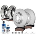 thumbnail image 1 of Detroit Axle - Brake Kit for Volkswagen Atlas 2018, Disc Brake Rotors Ceramic Brakes Pads with Hardware Replacement : 13.19" inch Front Rotor 12.20" inch Rear Rotor, 1 of 9