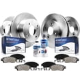 thumbnail image 1 of Detroit Axle - 10pc Brake Kit for 1993-1995 Honda Civic, 1994-2001 Acura Integra, Disc Brake Rotors Ceramic Brakes Pads w/Hardware Replacement: 10.32'' inch Front and 9.41 inch Rear Rotor, 1 of 9