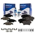 thumbnail image 1 of Detroit Axle - Brake Kit for 1999-2004 Ford Mustang Base GT 2000 2001 2002 2003 Ceramic Brake Pads with Hardware Front and Rear Replacement, 1 of 7