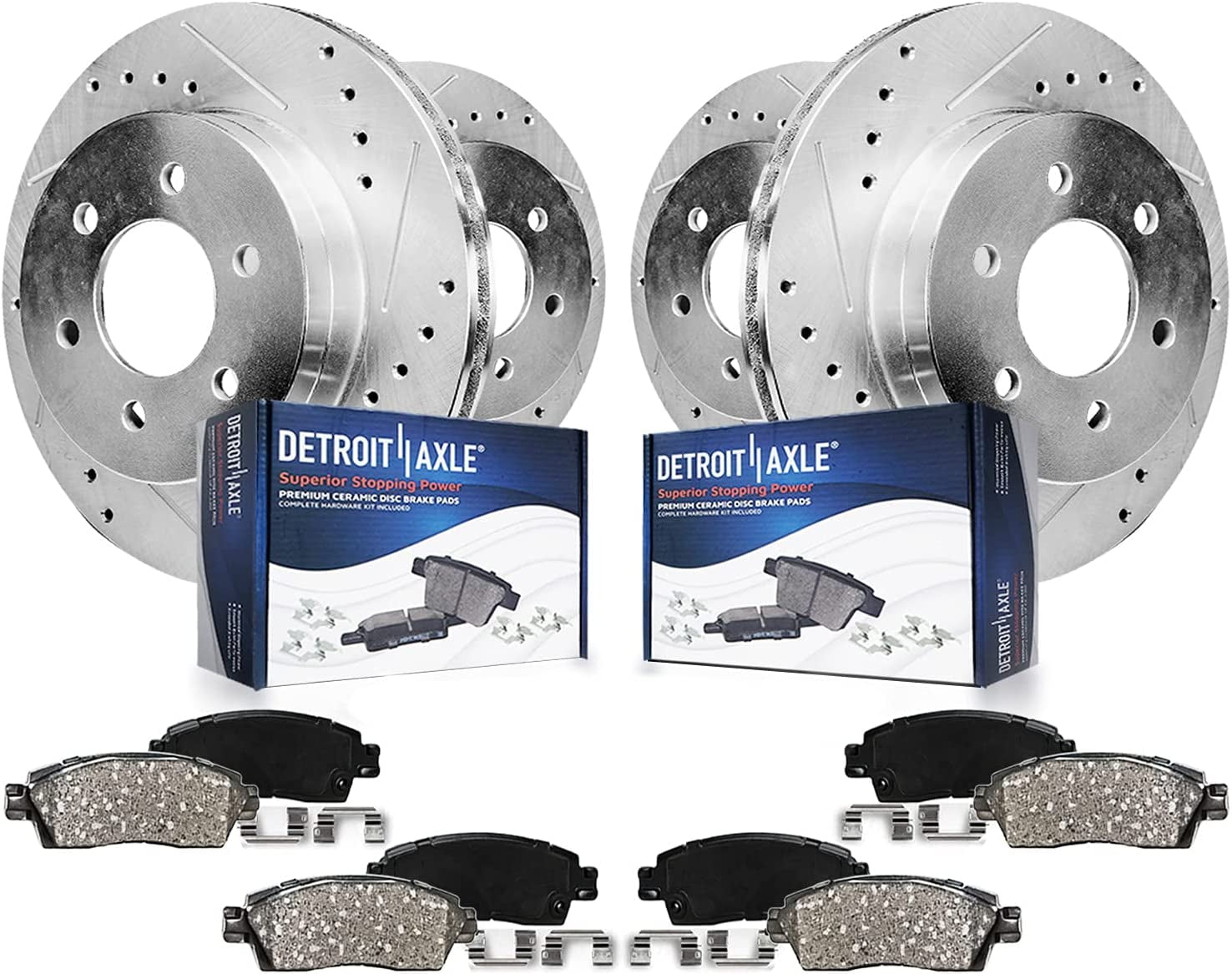 Detroit Axle Brake Kit for 20102016 Cadillac SRX, 2011 Saab 94X